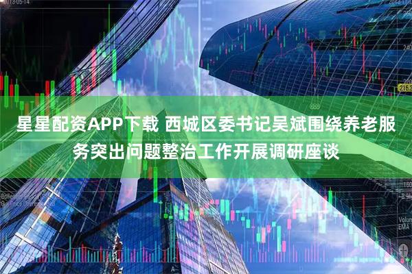 星星配资APP下载 西城区委书记吴斌围绕养老服务突出问题整治工作开展调研座谈